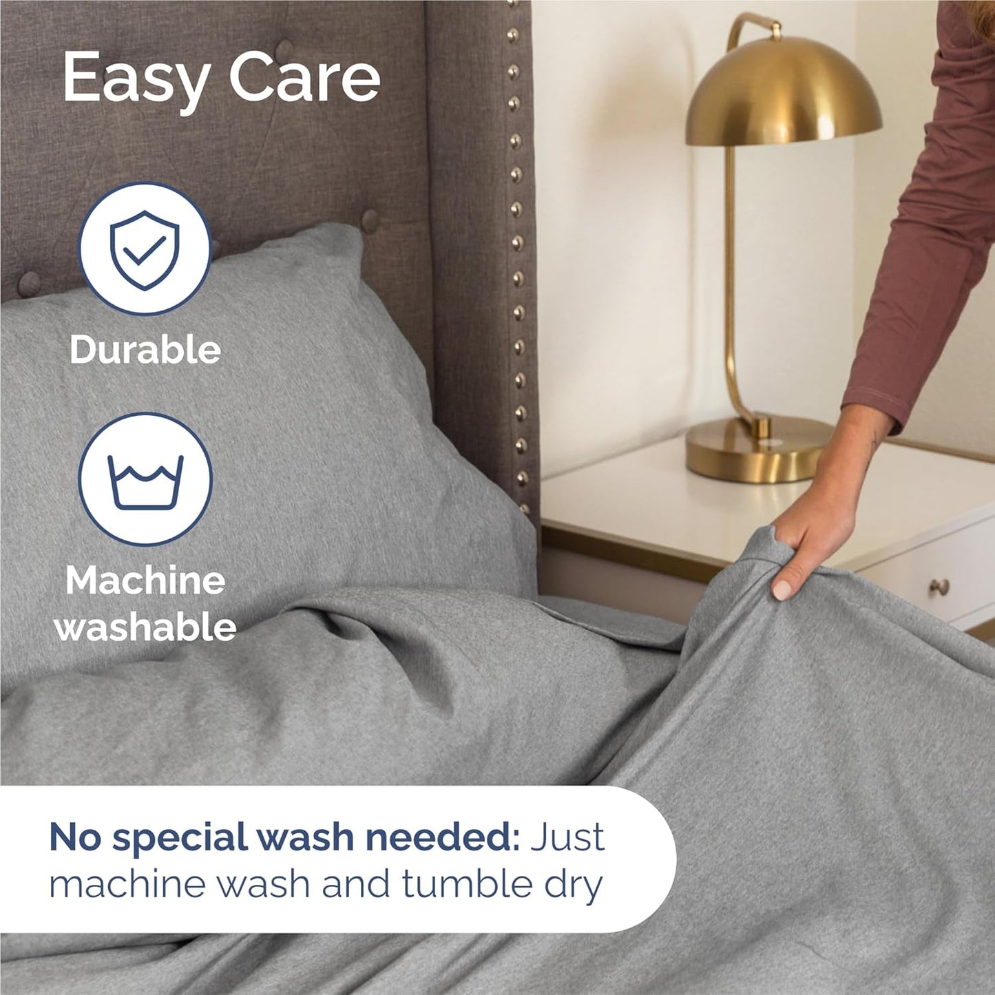 King Size 4 Piece Sheet Set - Comfy Cooling Bed Sheets for Luxury Sleep - Soft, Wrinkle-Free Grey