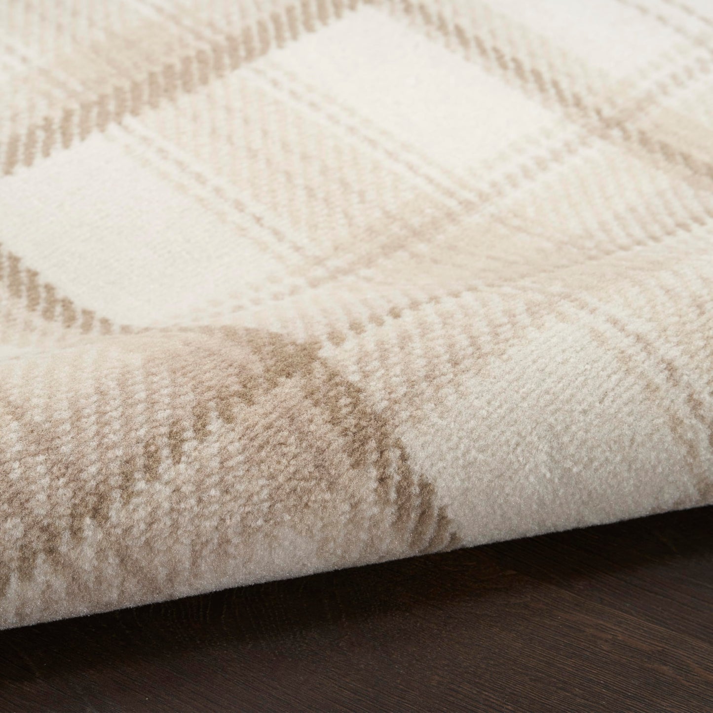 Nourison Home Grafix Ivory Beige 3'9" x 5'9" Area Rug - Easy Clean, Non Shedding, Bed Room, Living Room, Dining Room, Kitchen (4' x 6')