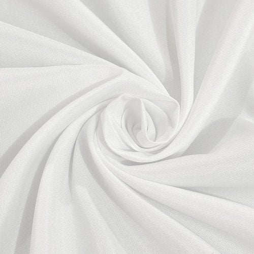10Pack White Table Cloths for 8 Foot Rectangle Tables 60 x 126 Inch, 8FT White Tablecloth Rectangle Bulk Linen Polyester Fabric Washable Cloth Cover for Wedding Reception Banquet Birthday Party