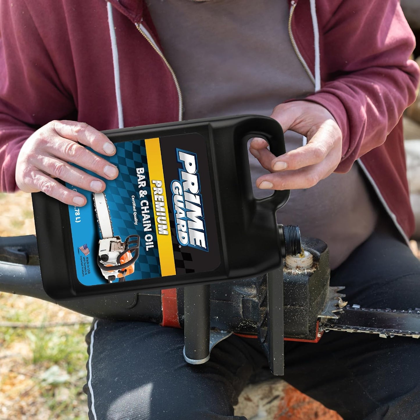 Prime Guard Bar & Chain Oil - High-Performance Lubricant for Chainsaws | 1 Gallon