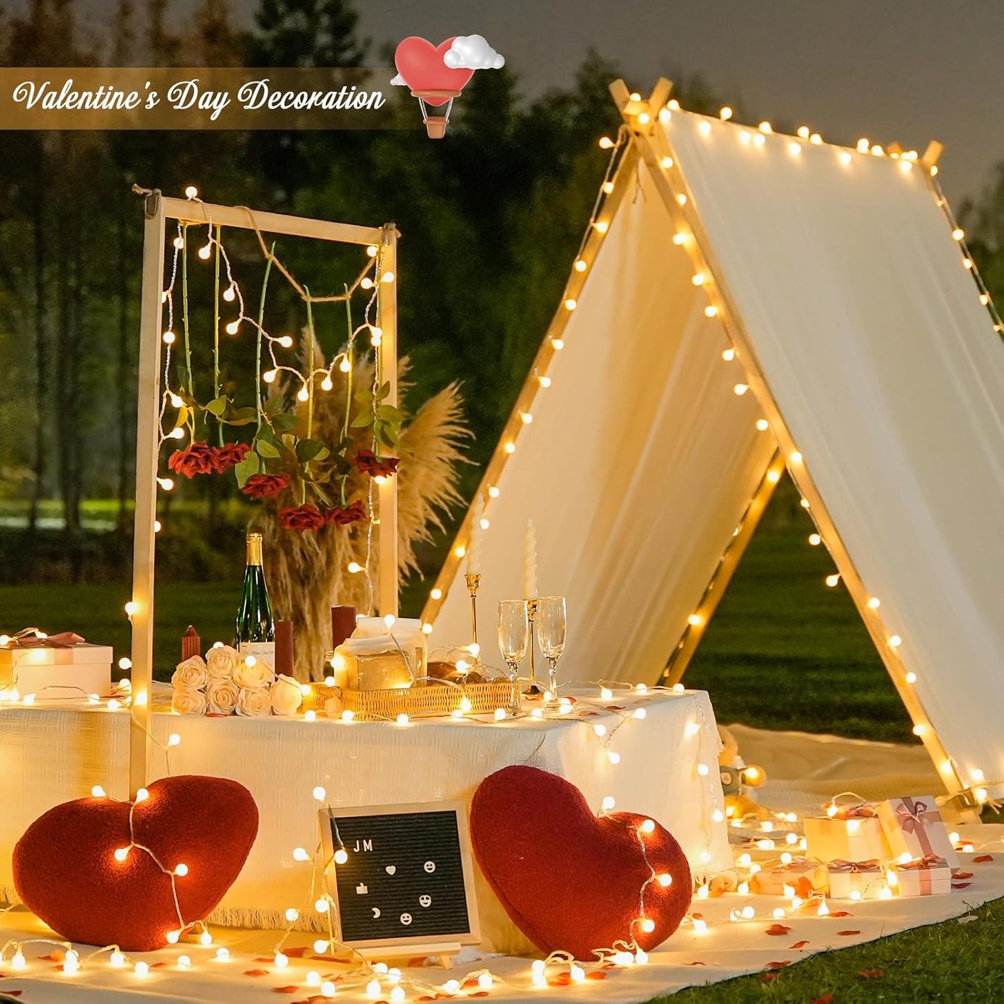 Skiennix 100ft Globe String Lights - 200 LED Waterproof Fairy Lights with Remote | Warm White Decor for Indoor & Outdoor Use
