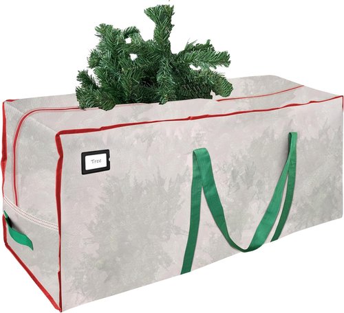 Cosy Family Christmas Tree Storage Bag - Durable 7.5 ft Heavy Duty Extra Large Design with Reinforced Handles & Dual Zippers
