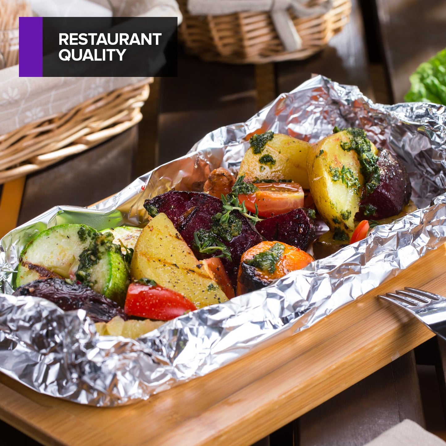 Pre-Cut Deli Aluminum Foil Sheets,100 Count - Heavy Duty 9x10' Pop Up Sheet for Burrito, Hot Dogs & Sandwiches