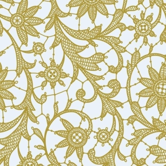 Exquisite Lace Table Cloth Round Table Plastic 12-Pack Lace Tablecloth 84 | Clear & Gold Floral Tablecloth Disposable | Wild Flower Party Decorations & Party Supplies