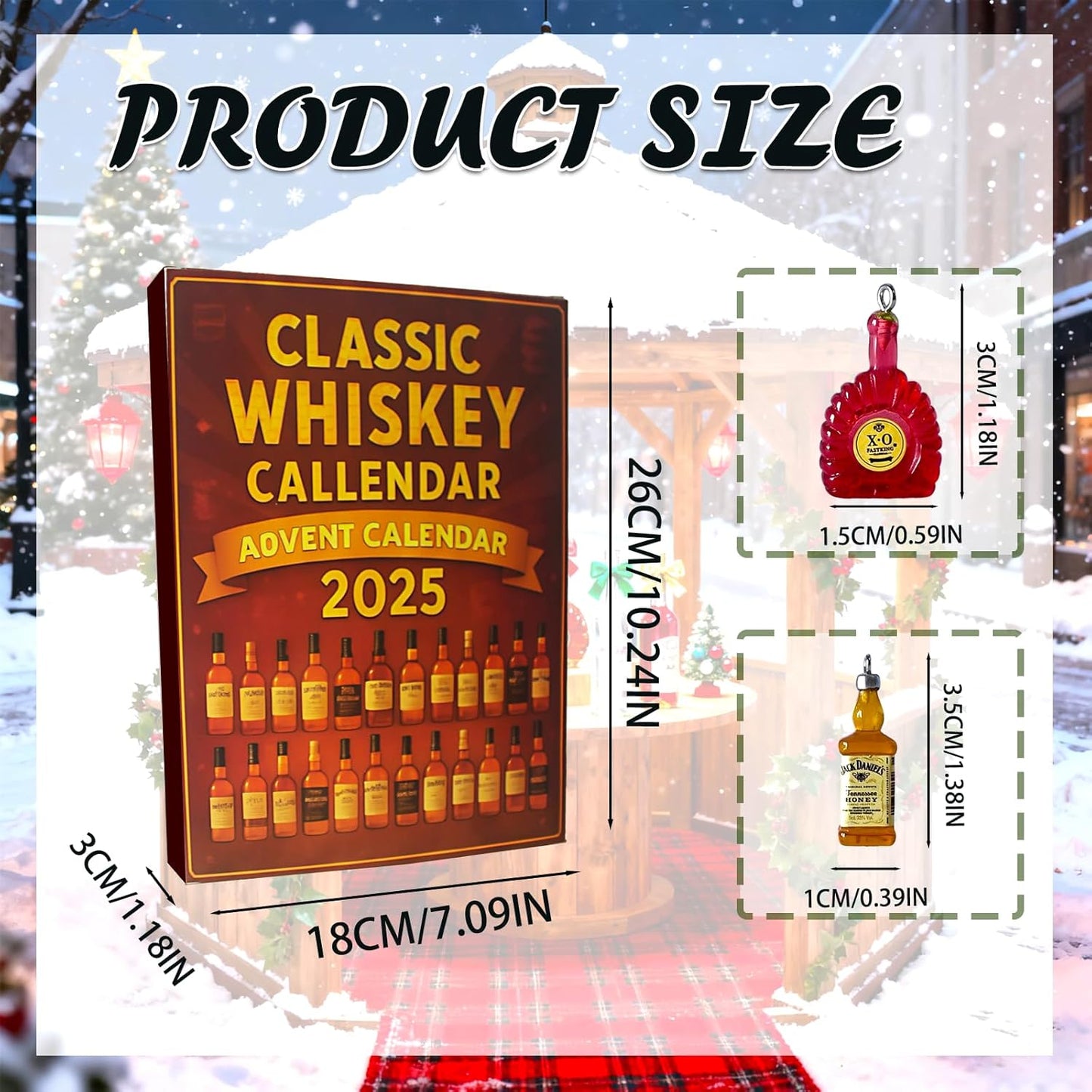 2025 Whiskey Advent Calendar - 24-Day Countdown for a Daily Tasting Journey Through Whiskey Flavors