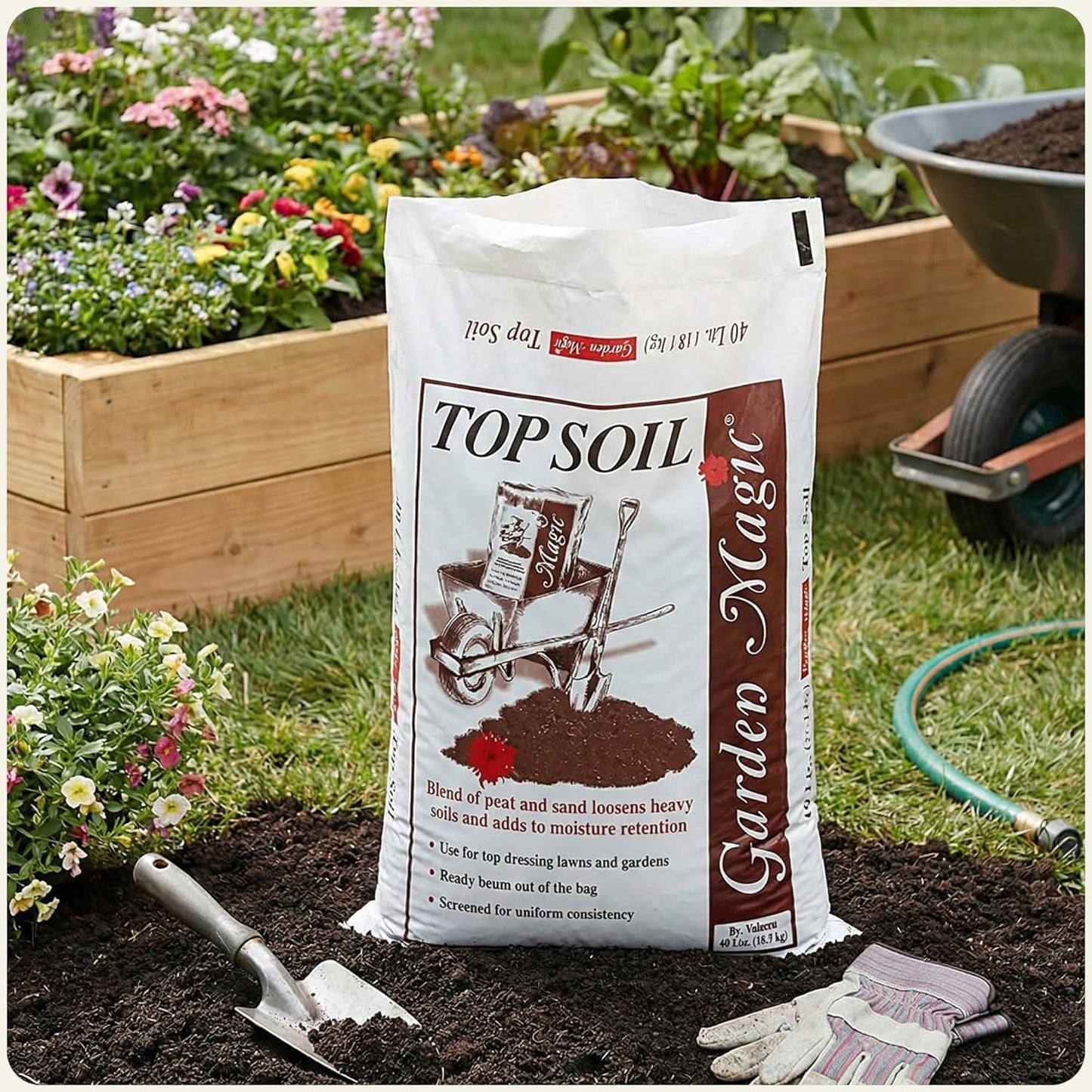Michigan Peat Organic Planting Potting Soil Blend - 40 lb Bag for Indoor & Outdoor Gardening