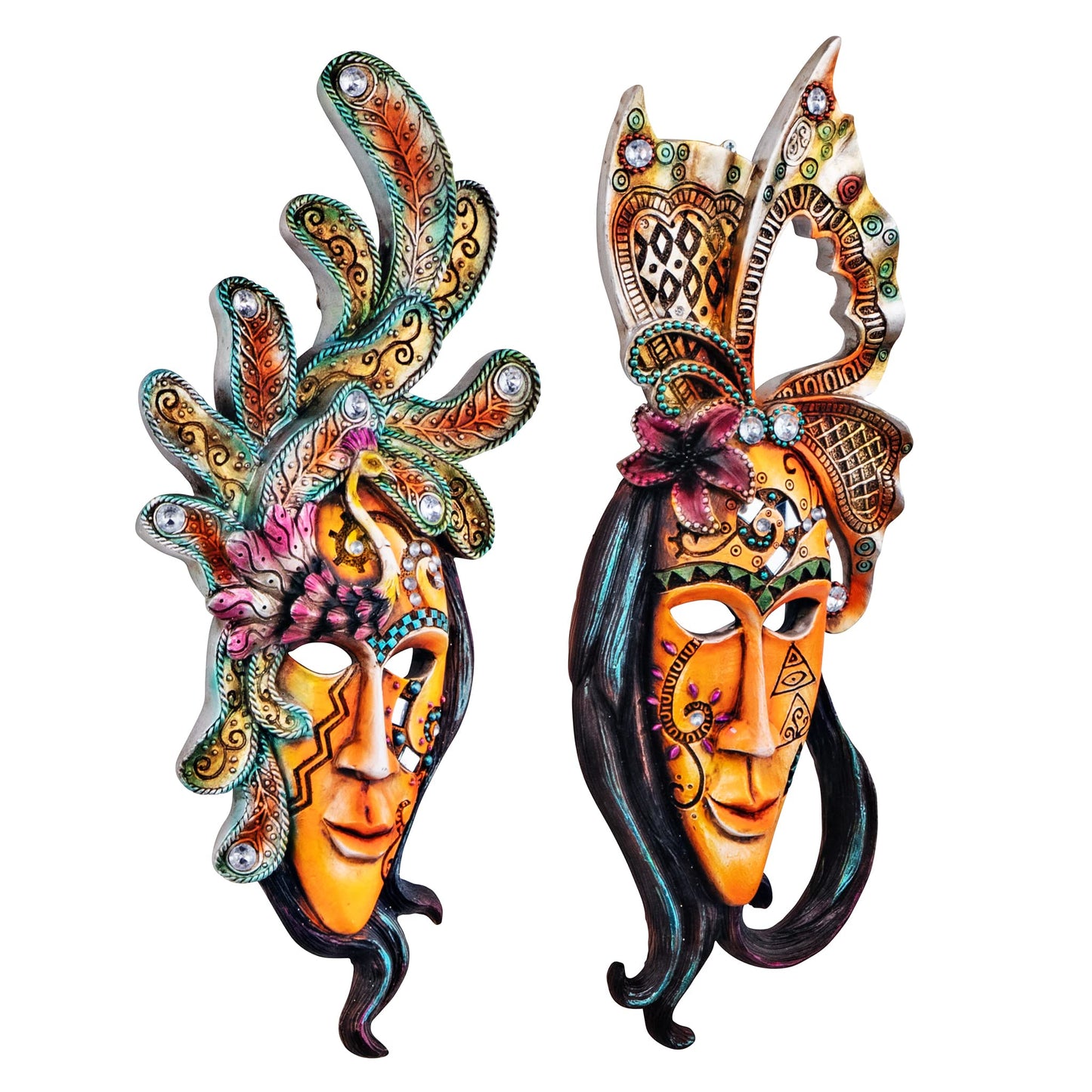 Design Toscano Masquerade at Mardi Gras Mask Wall Sculptures