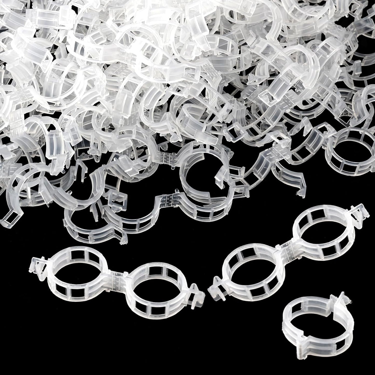 Skiennix 150 Pcs Plant Clips - Durable Support for Climbing Plants, Tomatoes & Vegetables