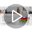 White Clear Vegetable and Fruit Storage Containers 3-Piece Set BPA-Free Fridge Organizer