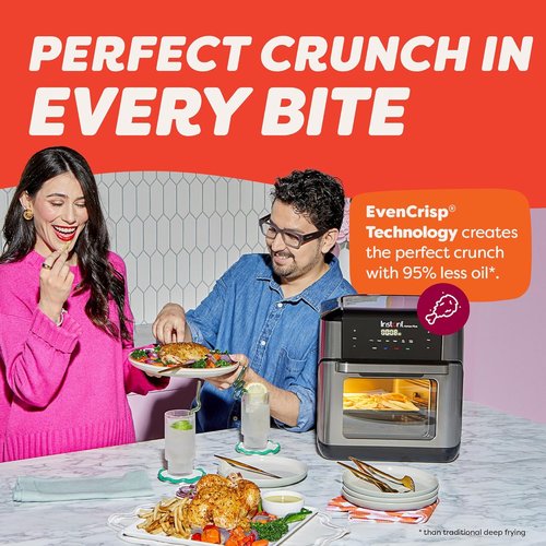 Instant Pot 10QT Air Fryer - 7-in-1 Multi-Function with EvenCrisp Technology & 100+ Recipes