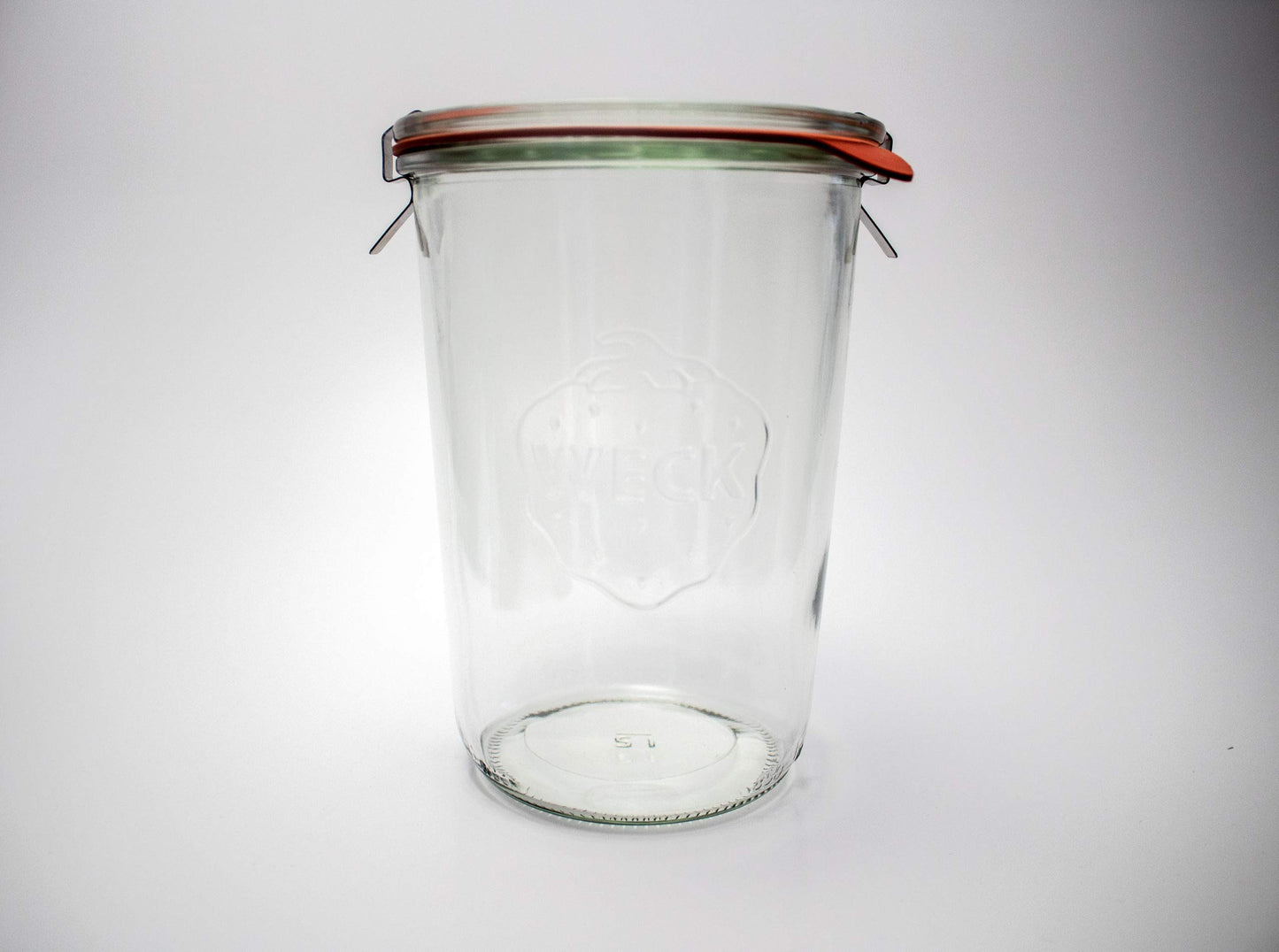 Weck Canning Jar 743-3/4 L Weck Mold Jars made of Transparent Glass - Eco-Friendly Canning Jar - Food Storage Containers with Lids Airtight – 1 Jar with Keep Fresh Cover