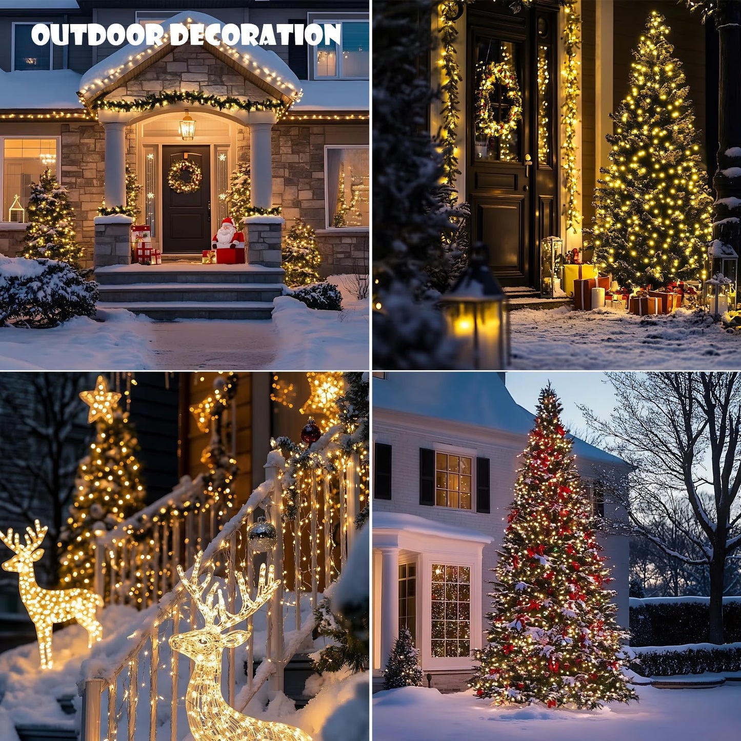 ZELUXDOT Fairy Lights Plug in,100FT 600 LEDs Waterproof Led String Lights,8 Modes Remote Twinkle Light for Bedroom Window Weddings Christmas Holiday Decoration,Silver Wire,2 Inch Led Space,Warm White