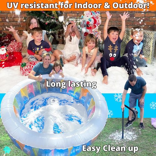 **PARTY GOAT Instant Snow Powder - Create 7 Gallons of Fake Snow for Sensory Play | 18oz Pack**