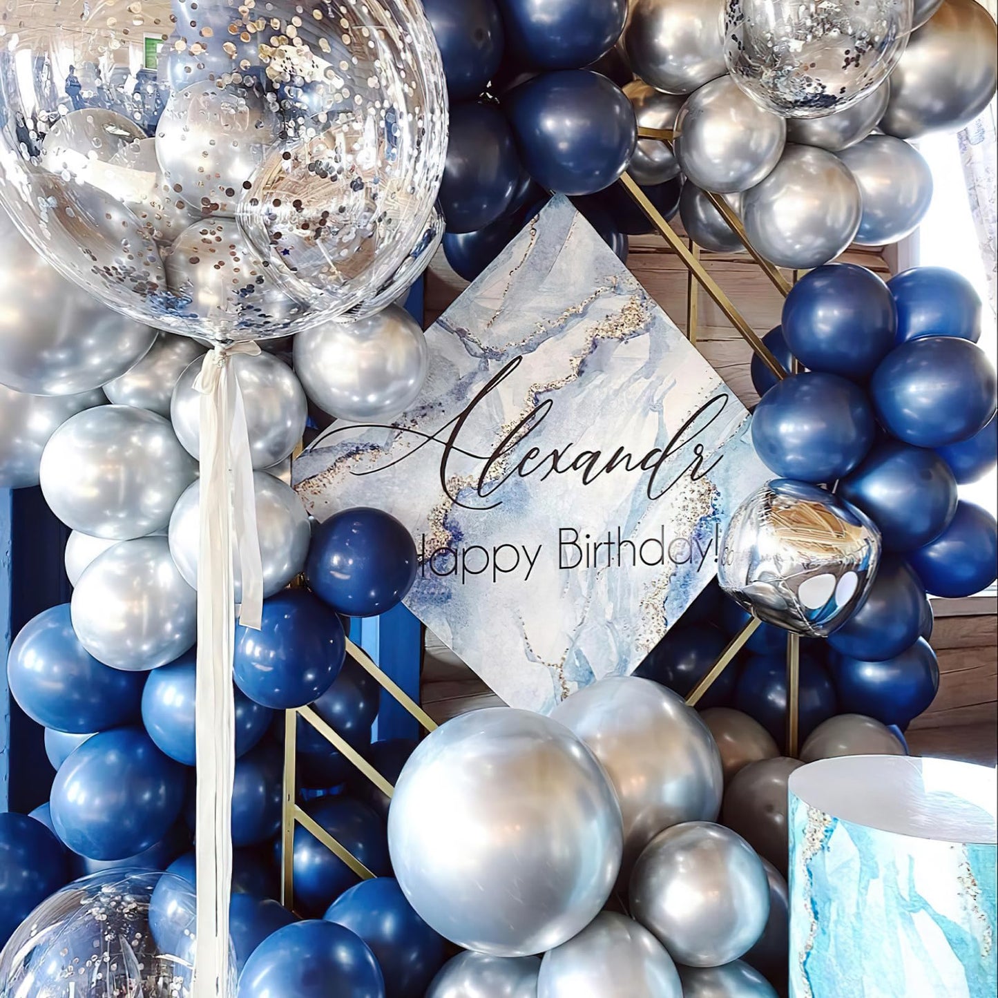 PartyWoo Navy Blue Balloons 100pcs Different Sizes of 36 18 12 10 5 Inch Dark Blue Balloon Arch Kit Garland for Graduation Wedding Sports Baby Shower Birthday Bachelorette Party Decorations Blue-Z90