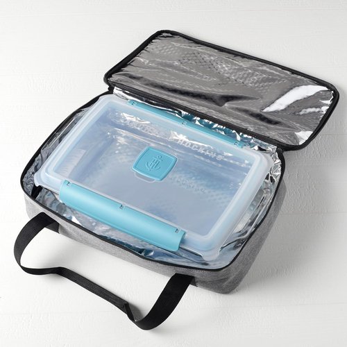 Anchor Hocking 3 Quart Glass Baking Dish - Insulated Carrier with Lid & Hot/Cold Pack
