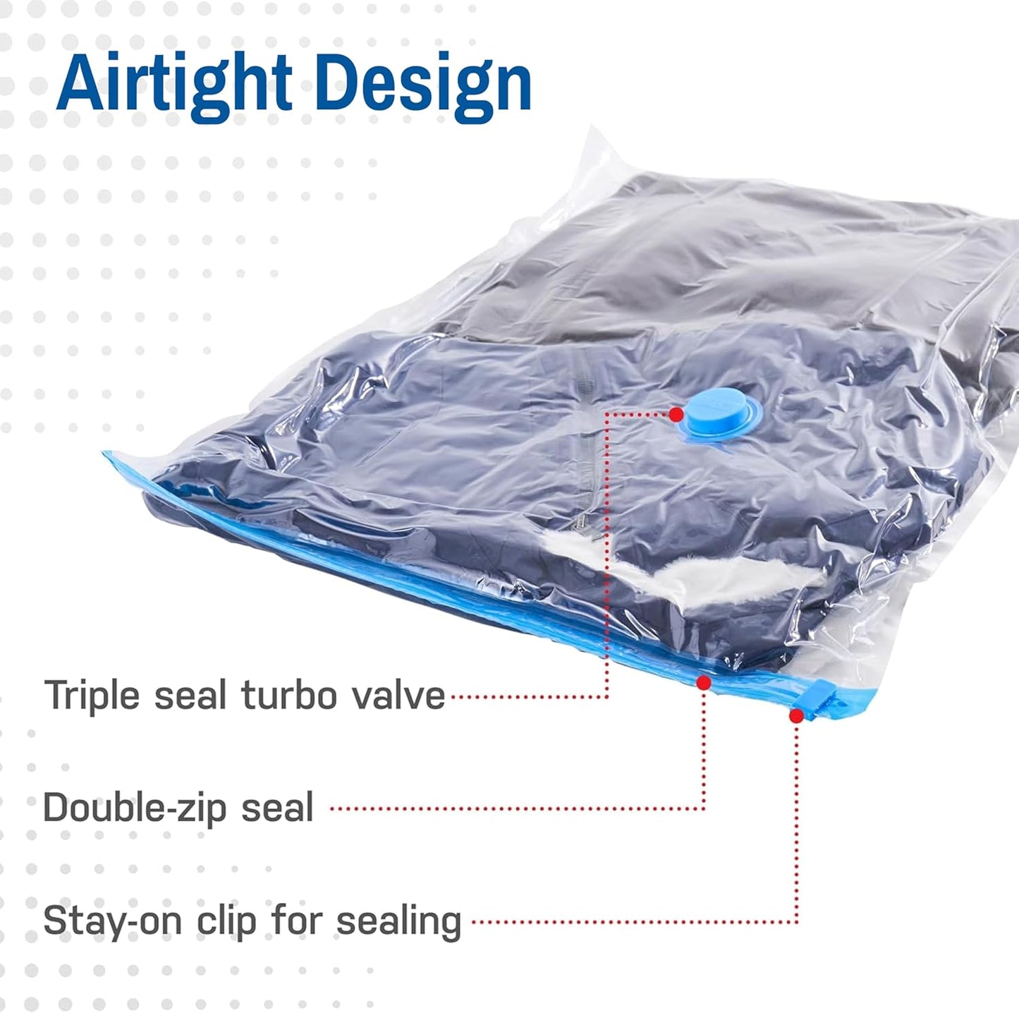 Skiennix Vacuum Storage Bags - 20-Pack Variety for Comforters, Blankets & Clothes | Space-Saving Compression Bags with Hand Pump (5S, 5M, 5L & 5XL)