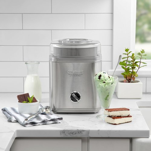 Cuisinart Ice Cream Maker - 2-Quart Fully Automatic Machine for Ice Cream, Sorbet & Yogurt | Silver