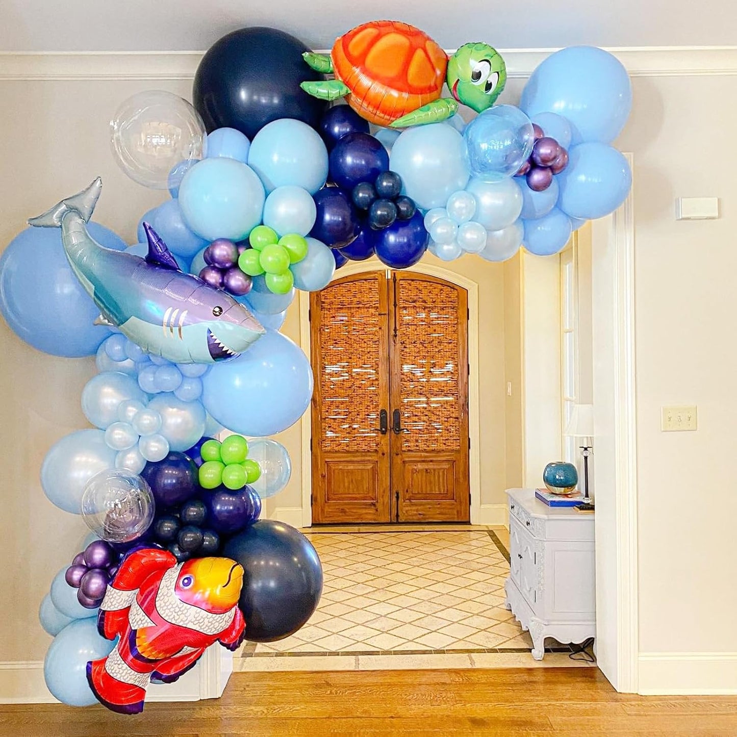 Voircoloria Navy Blue Balloon Garland Kit - 90 Pack of 5-18 Inch Balloons for Parties & Celebrations