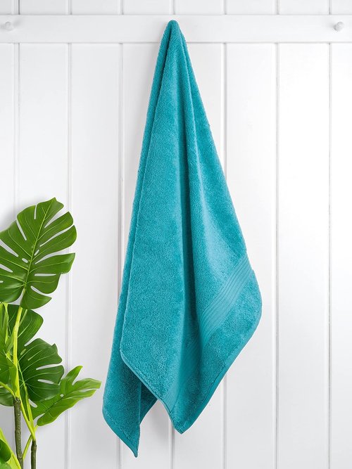 Cotton Paradise Turkish Bath Towels - 100% Cotton Extra Large Soft Plush Set | Aqua Blue, 4 Pieces