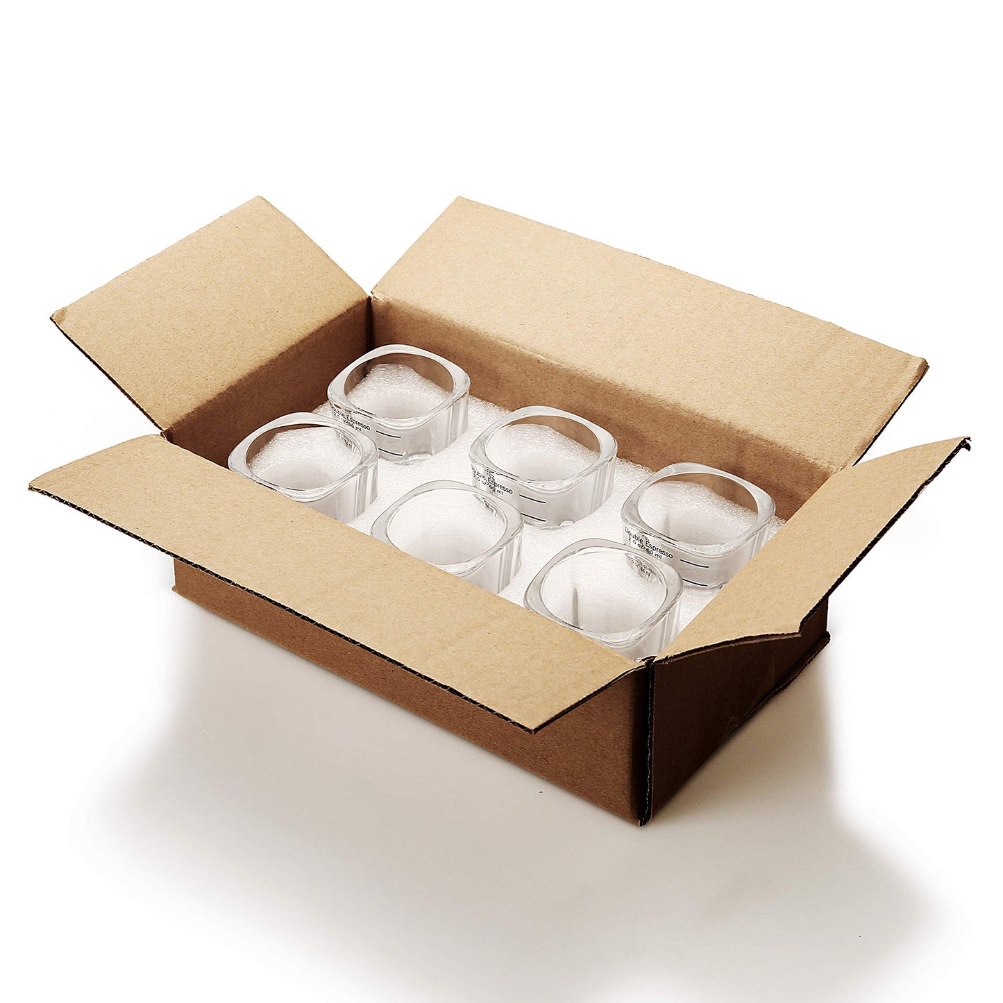Espresso Shot Glass Liquid Heavy Sturdy Glass Shot Glasses Measuring cup Wine Glass 6 Pack 2oz/60ml By BCnmviku (Sturdy 6Pack)