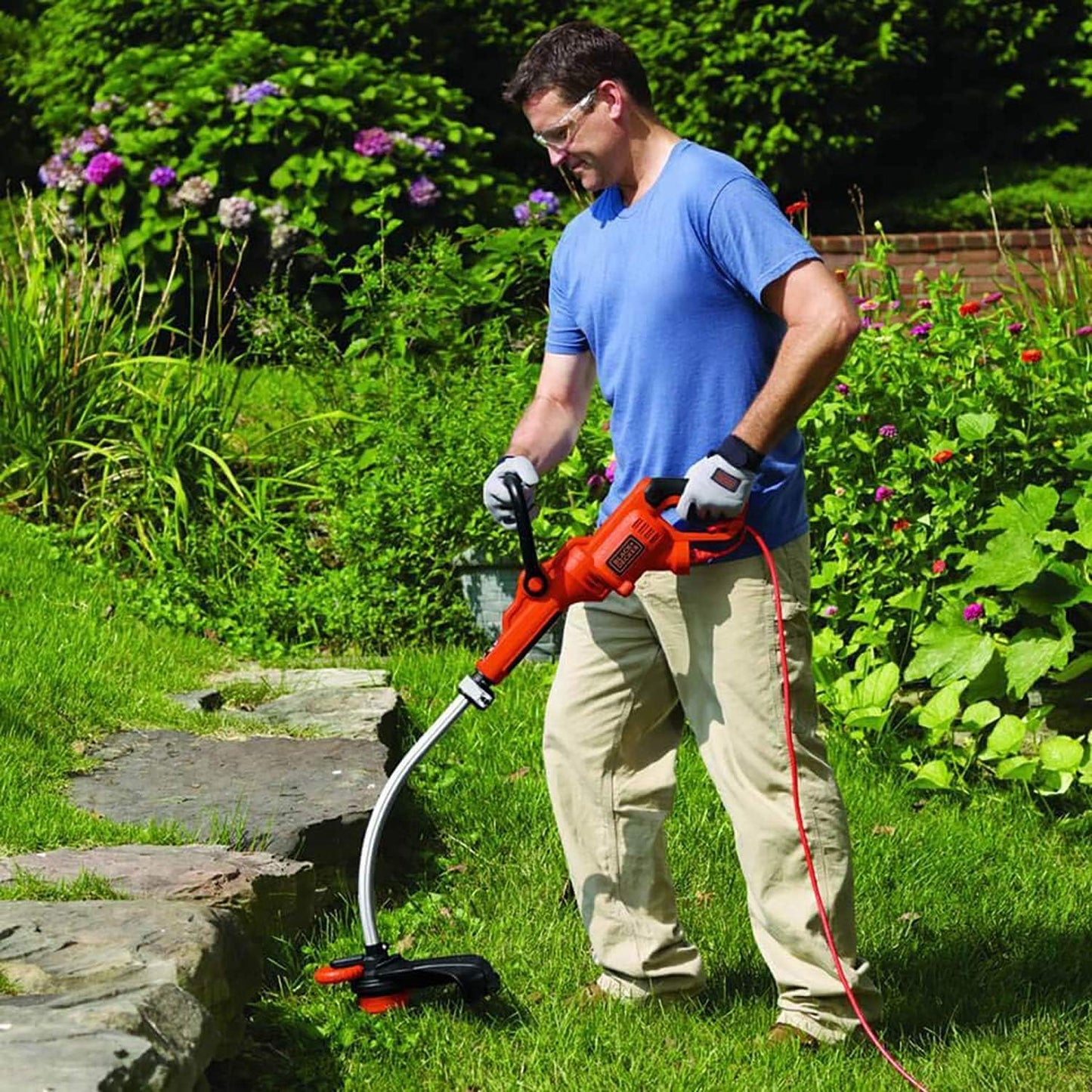 THTEN SF-080 String Trimmer Spool Line - 20ft Auto Feed Single Line for Black and Decker Models