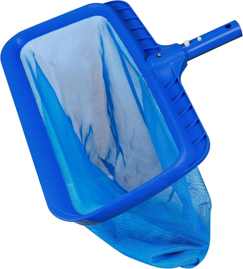 EcoNour Pool Skimmer Net - Heavy Duty Ultra Fine Mesh Leaf Rake for Efficient Cleaning | Fits Standard Poles