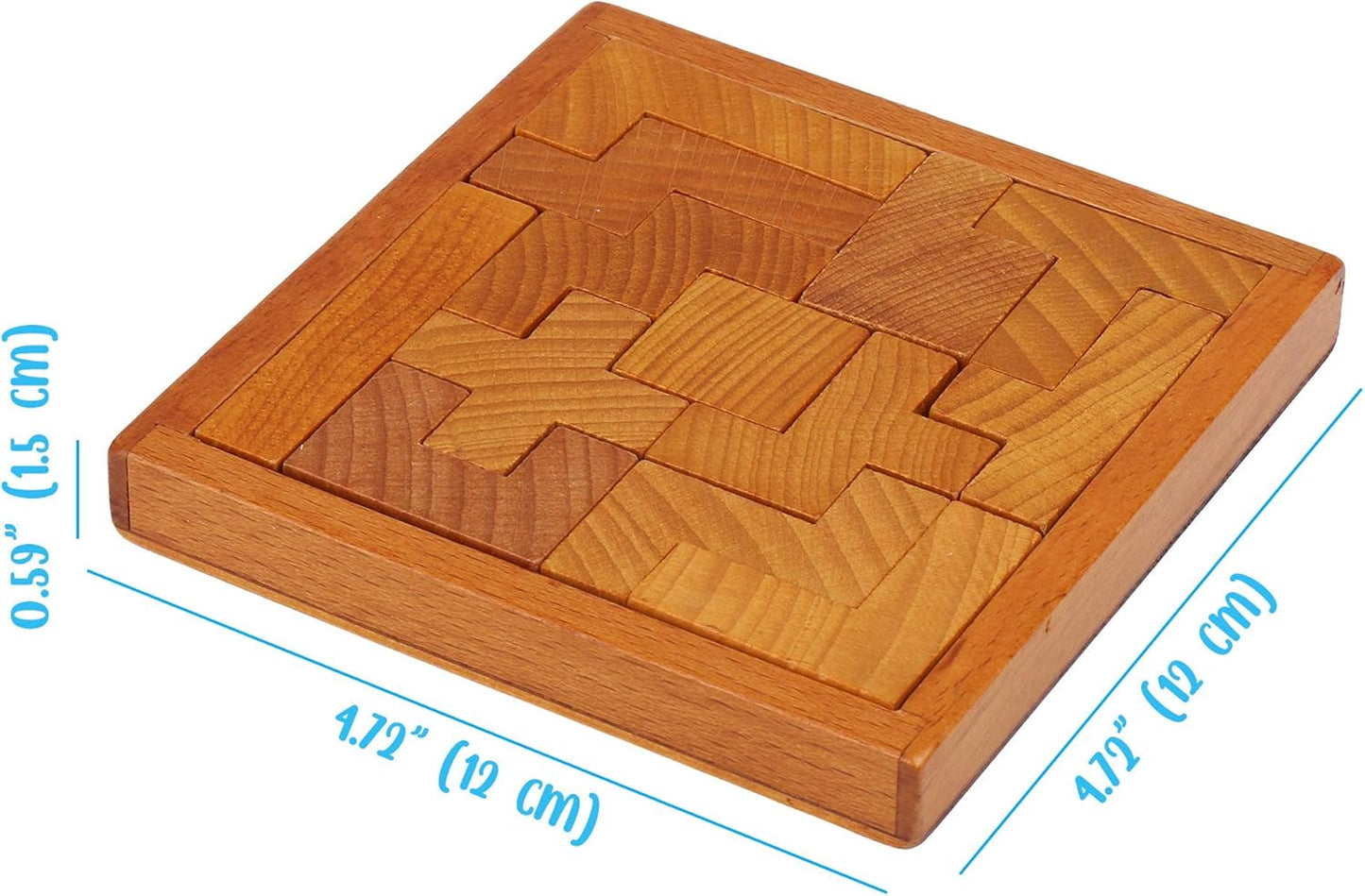 Wooden Brain Teaser Puzzles - Engaging Mental Challenge for Kids & Adults | Perfect for All Skill Levels