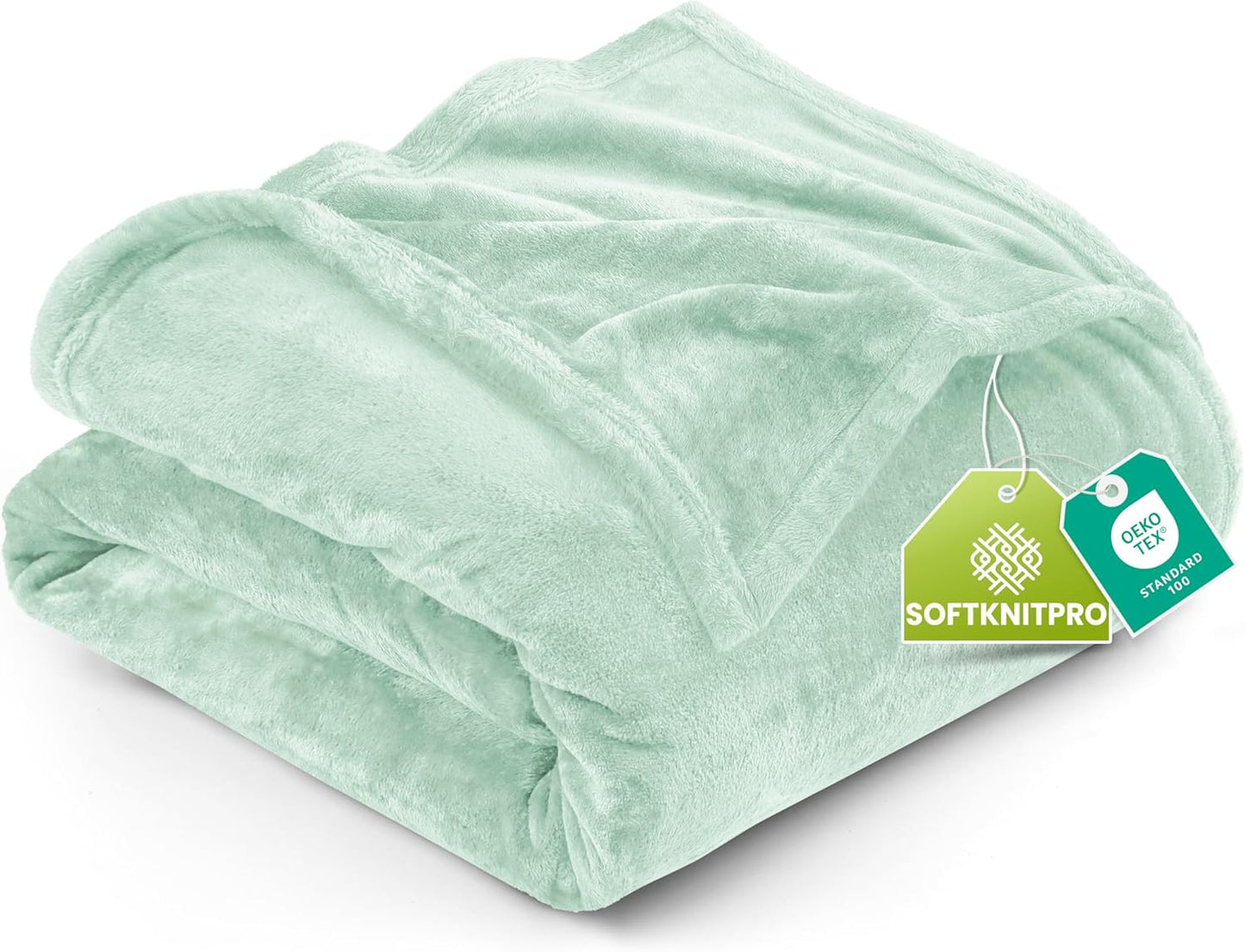Utopia Bedding Fleece Blanket - Ultra Soft King Size Mint Green (90x102 Inches) | Cozy All-Season Microfiber Decor Gift