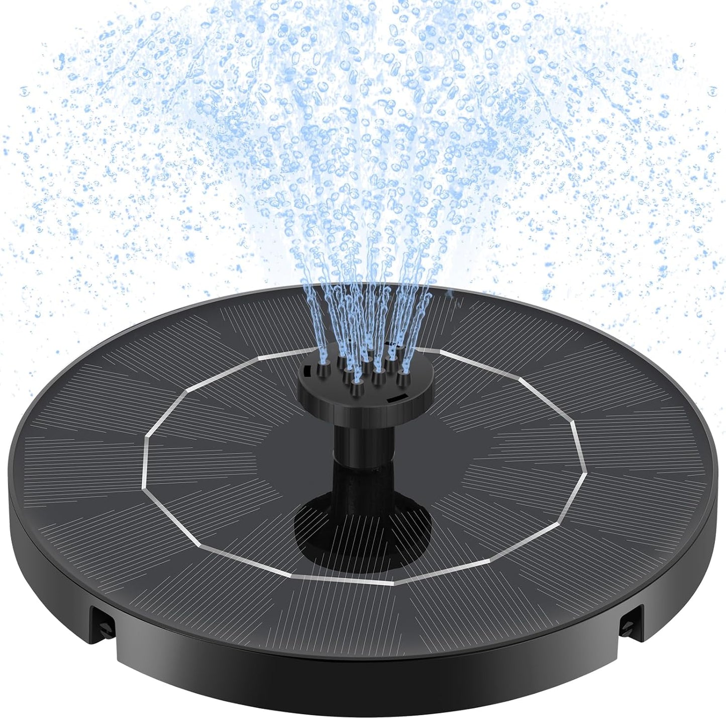 Skiennix 3.5W Solar Water Fountain - Upgraded Floating Pump with 6 Nozzles for Bird Baths & Gardens