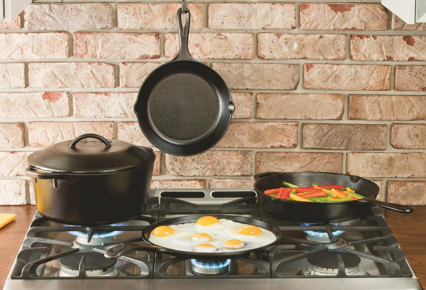 Lodge Handleless Oval Griddle - 10" x 7.5" | Durable Black Serving Cookware