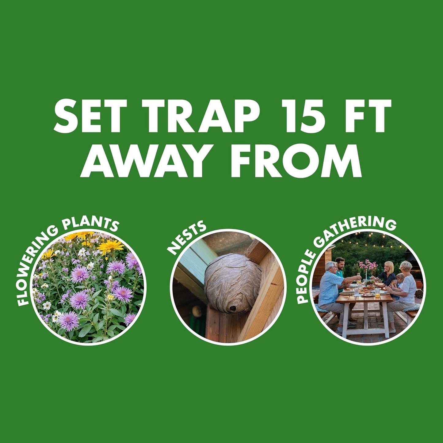 Spectracide Wasp & Hornet Trap - Quick-Drown Formula for Effective Insect Control | 1 Count