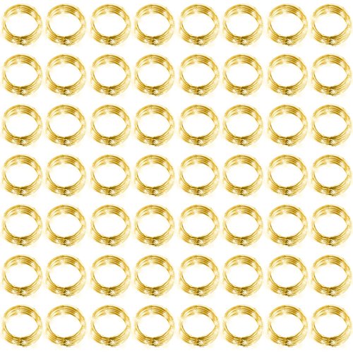 Hortsun 100 Packs Fairy Lights Battery Operated 3 Speed Modes, 7 Ft/ 2 M 20 LED Battery String Mini Waterproof Wire Twinkle Lights Bulk for Wedding Party Birthday Vases Decor (Warm White)