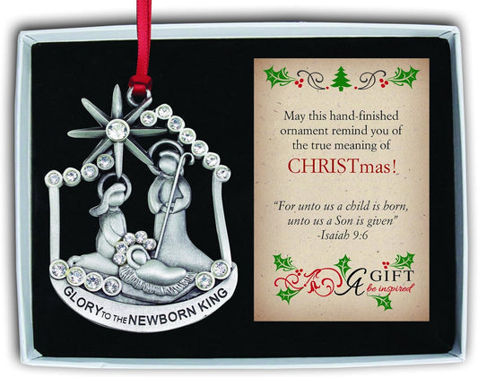 King Nativity Ornament - Cathedral Art Glory to The Newborn (CO792) - Abbey & CA Gift
