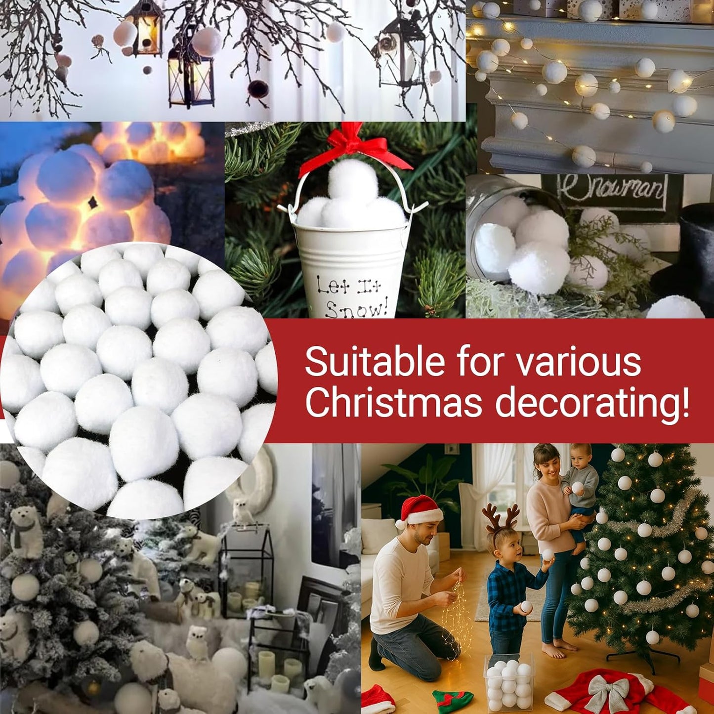 Snow Toy Globe - Soft Artificial Snow Fight Balls for Kids | Indoor & Outdoor Fun