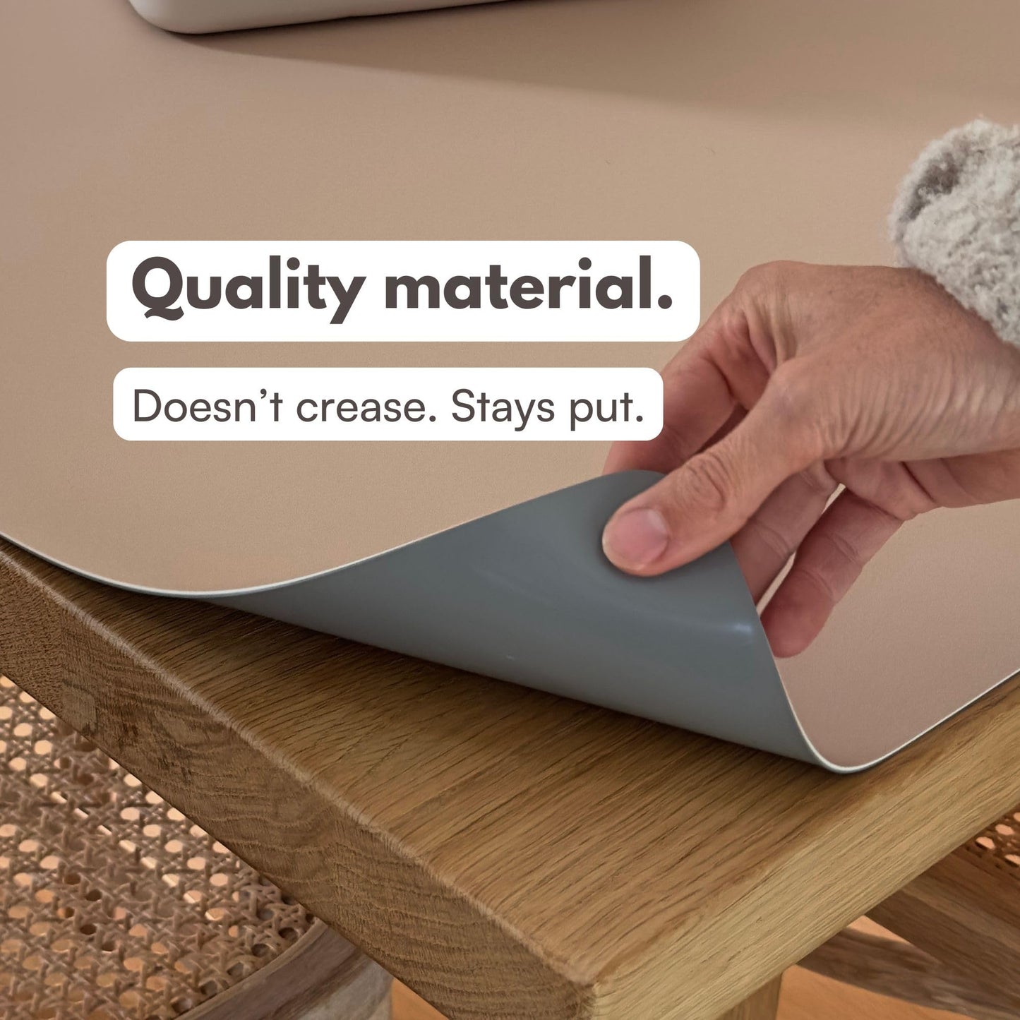 Table Craft Mat to Protect Dining Table, Craft Mess mat 38"x39.4" Great for Childrens Crafts and Play Protect Your Furniture from Spills and Mess Easy to Clean, Heat Resistant (Clay, 38" 39.4")'