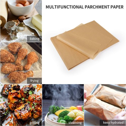 Comfylife 120 x Parchment Paper Sheets - No Curl, No Tear, No Burn Baking Paper (16 x 12 inch) – No Chemical Unbleached – Cookie Paper Precut Baking Sheets For Baking