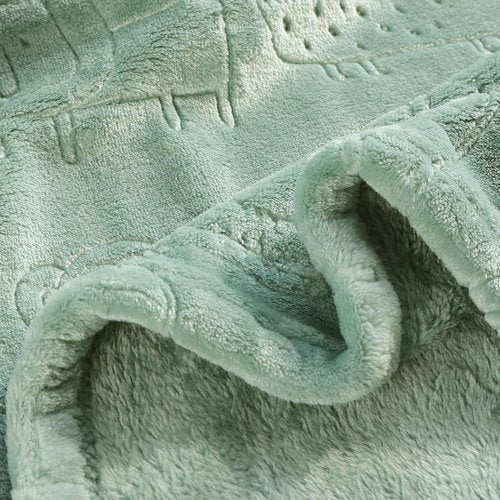 BORITAR Baby Blanket - Ultra Soft Fleece for Infants & Toddlers | Warm, Lightweight, 30x40 Inch, Sage Green