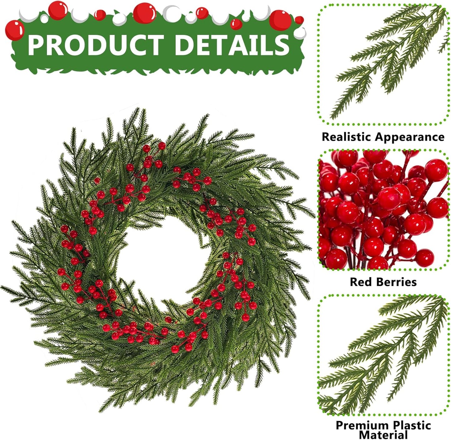 Regine Switzerland Christmas Advent Wreath Ring Set - 5 Candle Holders for Traditional Holiday Decor
