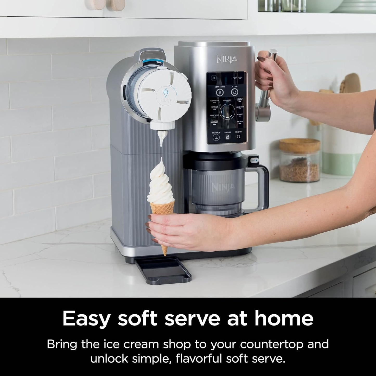 Ninja Swirl by CREAMi Ice Cream Maker - 13-in-1 Soft Serve & Sorbet Machine | 16oz Pints Included