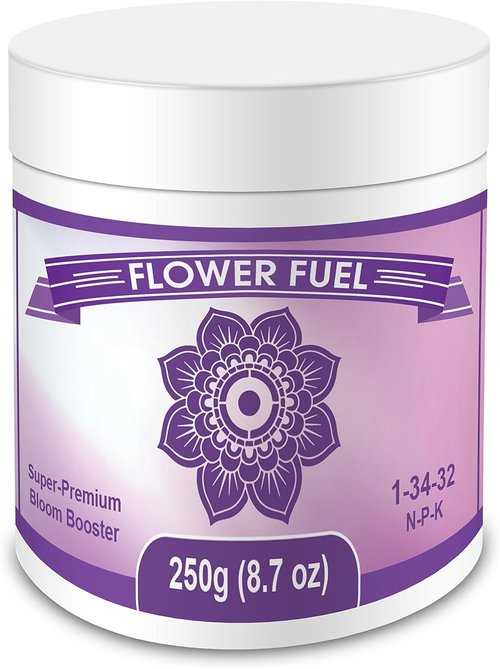 Flower Fuel Bloom Booster - Enhance Plant Yields with Concentrated Phosphorus & Potassium | 250g for Soil & Hydroponics