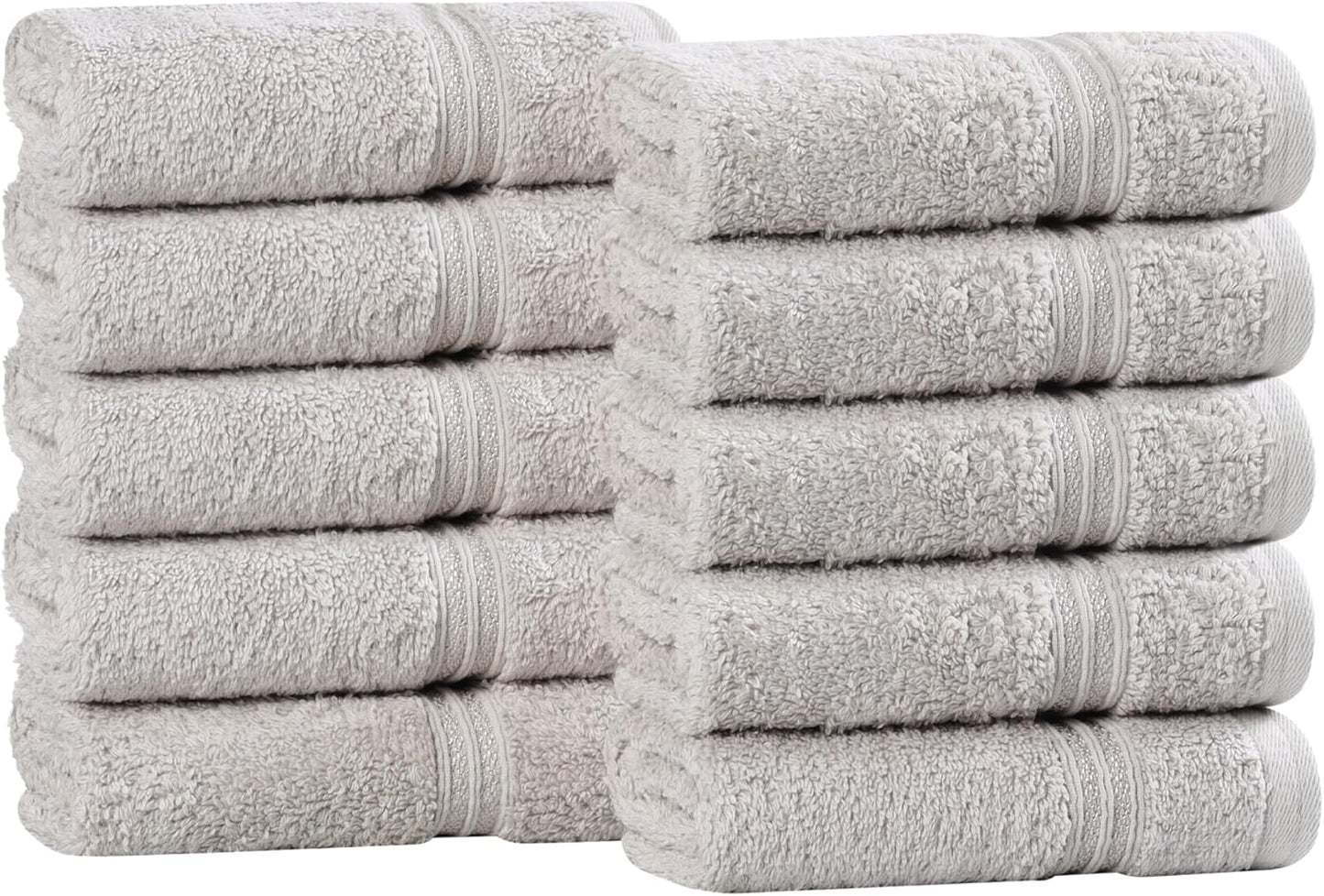 Superior Egyptian Cotton 6-Piece Towel Set, Bathroom Essentials, Towels For Bathroom, Apartment, Airbnb, Guest Bath, Face, Hand, Bath Towels, Washcloths, Absorbent, Fast Drying, Royal Purple