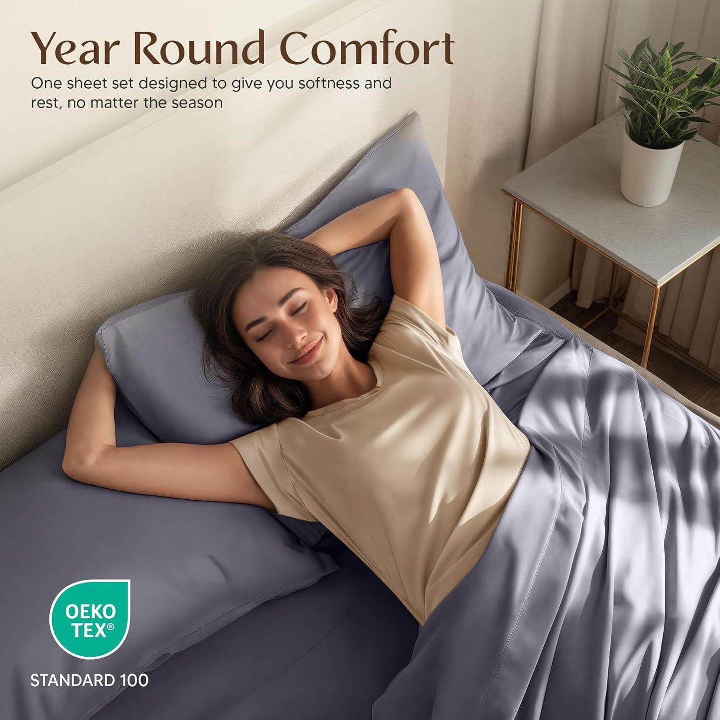 Utopia Bedding California King Sheet Set - Soft & Breathable 4-Piece Microfiber in Grey | Oeko Tex Certified
