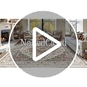 Orange & Gray 6x9 Boho Vintage Area Rug - Washable Non-Slip Living Room Carpet