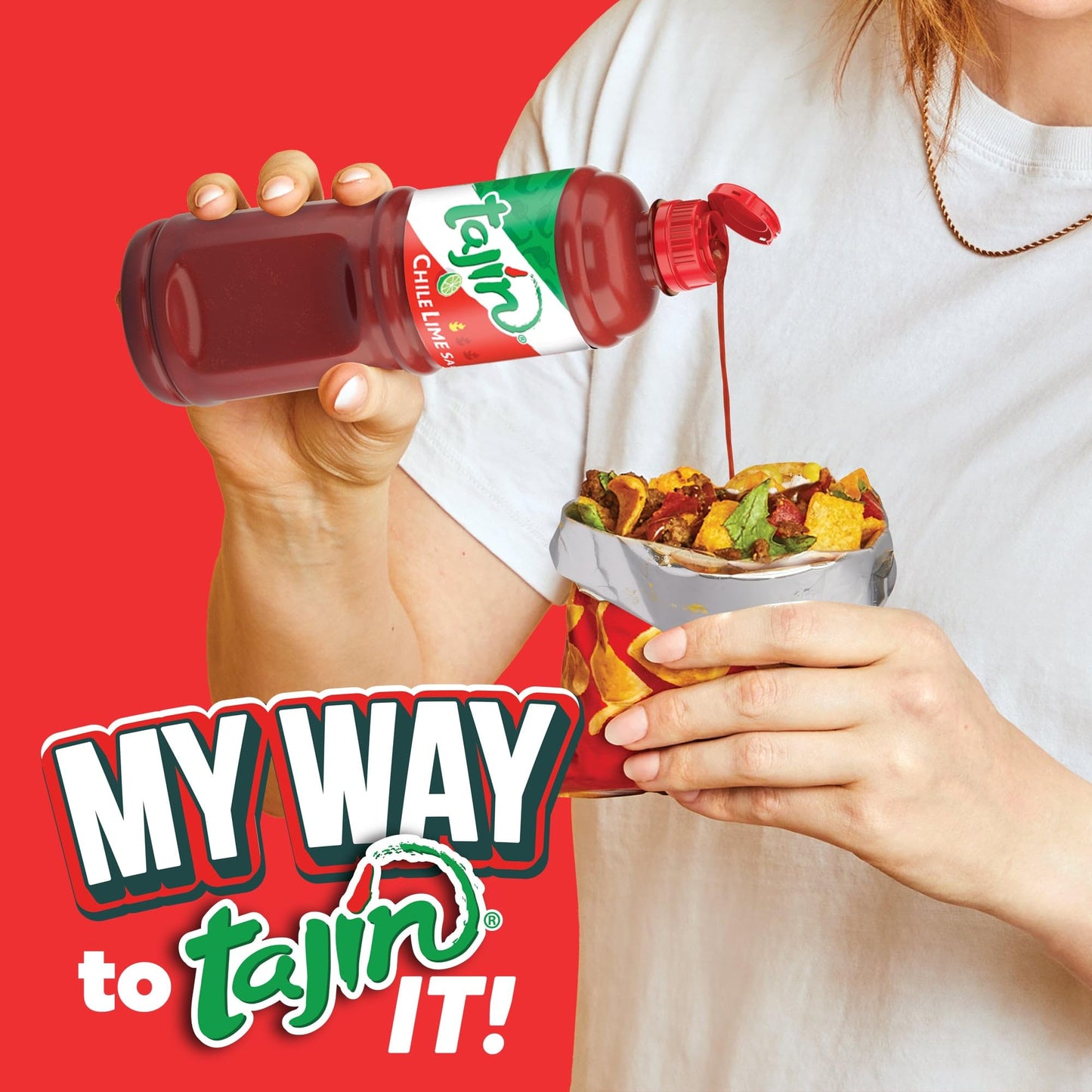 Tajin Chile Lime Sauce, Mild Mexican Chili Lime Sauce for Snacks, Vegetables, Wings, Tacos, Nachos, Fruit, and Drinks, Zesty Flavor Enhancer, 15.38 oz (Pack of 1)