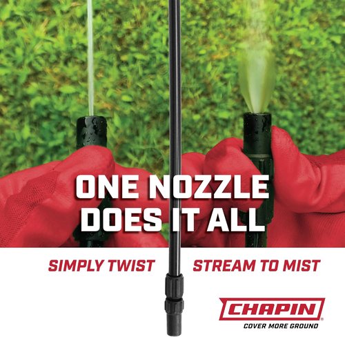 Chapin 20004 Pump Sprayer - 1-Gallon Translucent Tank with Adjustable Nozzle & Long Reach Hose for Fertilizers, Pesticides, Weeds & Pests