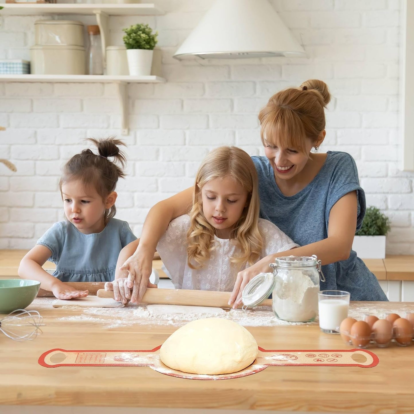 Skiennix Silicone Sourdough Bread Sling Mat - Non-Stick Baking Slings for Dutch Oven | 2-Pack