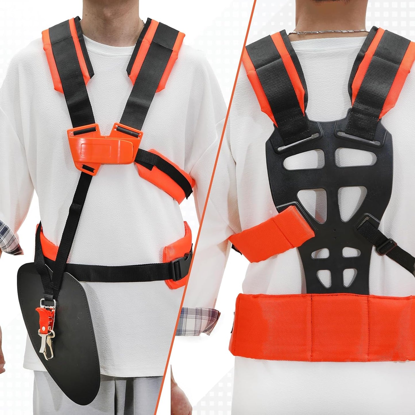 VIABRICO Adjustable Padded Trimmer Shoulder Strap - Universal Nylon Harness for Weed Eaters & Brush Cutters