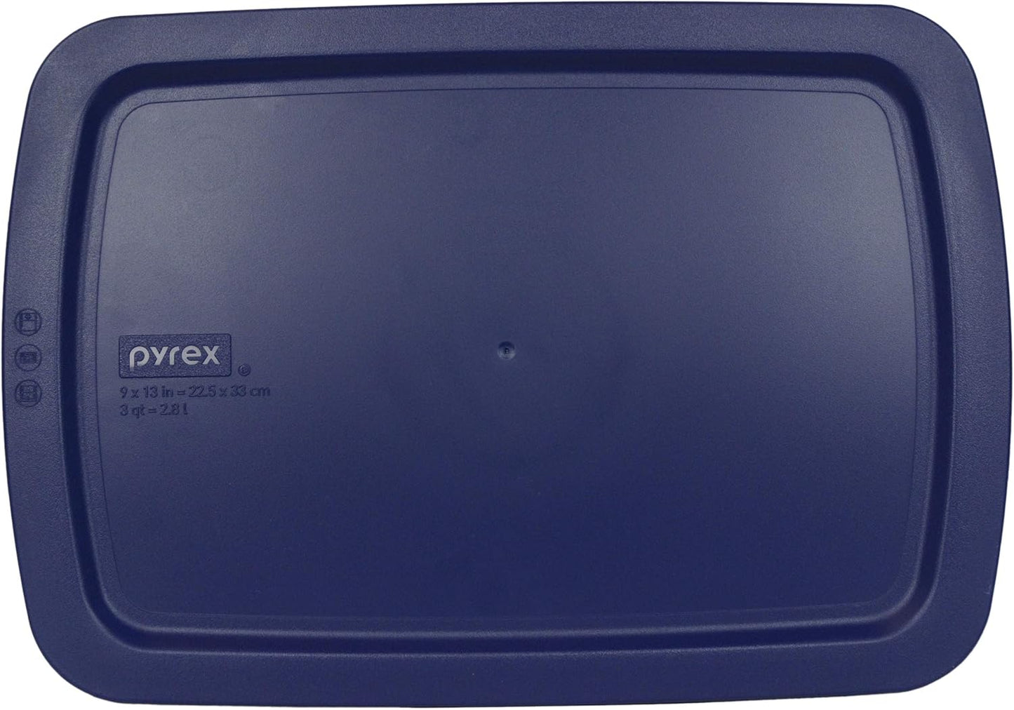Pyrex 3qt Easy Grab Glass Baking Dish with Blue Lid | Durable & Made in USA