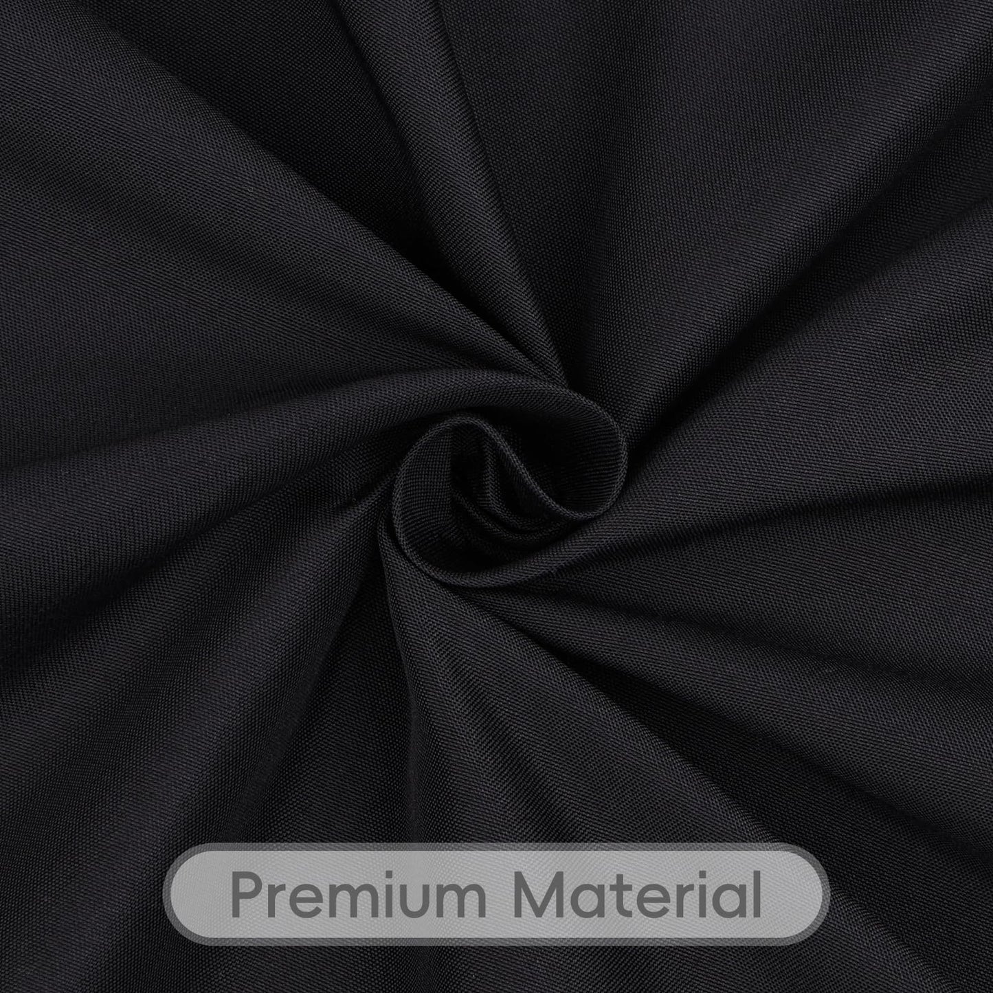 RestfulGlow 8 Pack Round Tablecloth 90 Inch Black Table Cloth for Round Tables, Washable Polyester Tablecloth Stain and Wrinkle Resistant Decorative Table Cloth for Wedding Party Dining Banquet