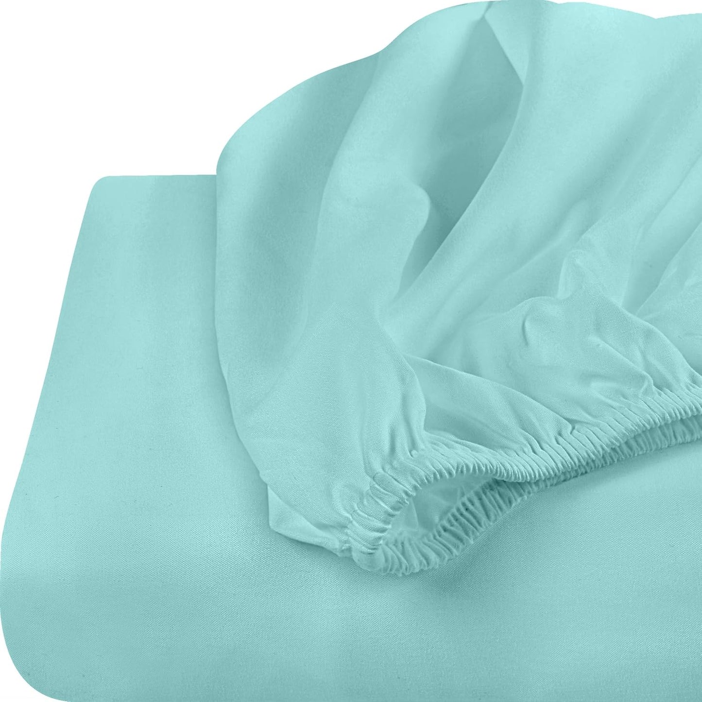 Utopia Bedding Twin XL Fitted Sheets - Soft Brushed Microfiber - Deep Pockets, Spa Blue - Bulk Pack of 2